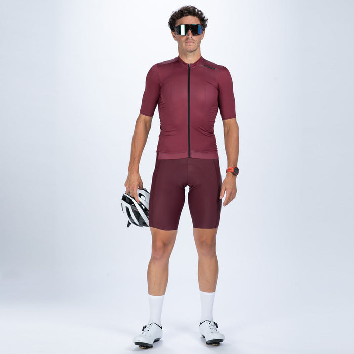 Zoot Sports CYCLE JERSEYS Men's Elite Cycle Aero Jersey - Burgundy
