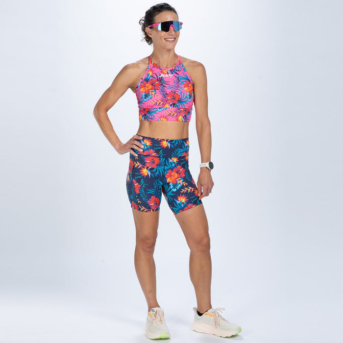 Zoot Sports RUN BOTTOMS Women's Ltd Run 6" Pulse High-Rise Short - Queen K