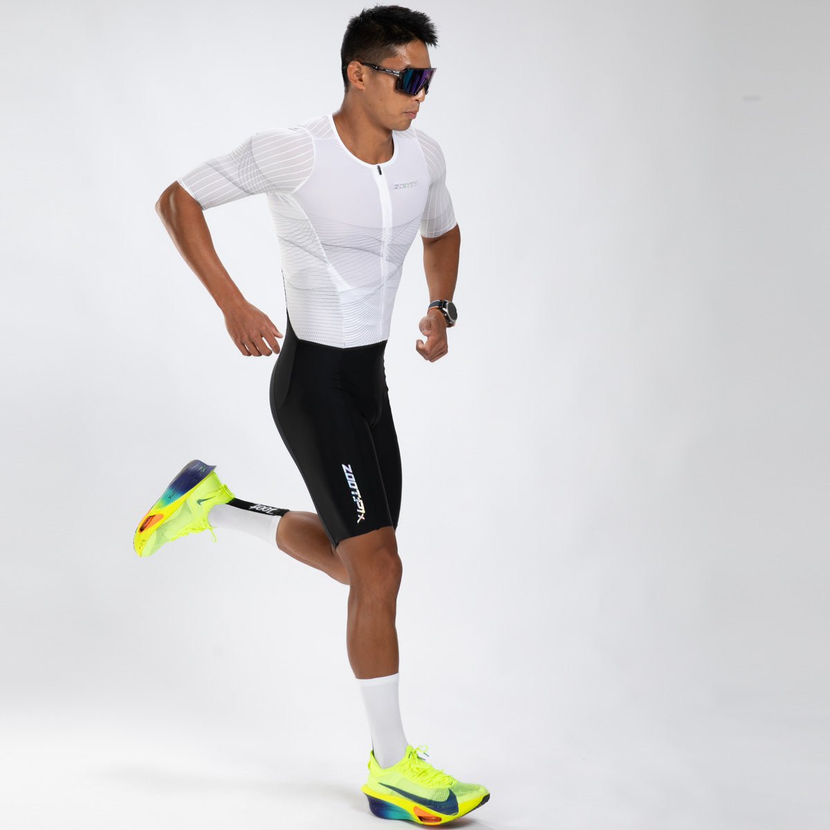 Zoot Sports TRI RACESUITS Men's Ultra Tri P1x Racesuit - Hyperwhite