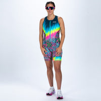 Zoot Sports TRI RACESUITS Women's Ltd Tri Slvs Fz Racesuit - Costa Del Sol
