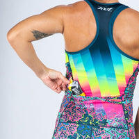 Zoot Sports TRI RACESUITS Women's Ltd Tri Slvs Fz Racesuit - Costa Del Sol