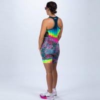 Zoot Sports TRI RACESUITS Women's Ltd Tri Slvs Fz Racesuit - Costa Del Sol