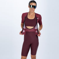 Zoot Sports TRI RACESUITS Women's Ultra P1x Tri Racesuit - Burgundy