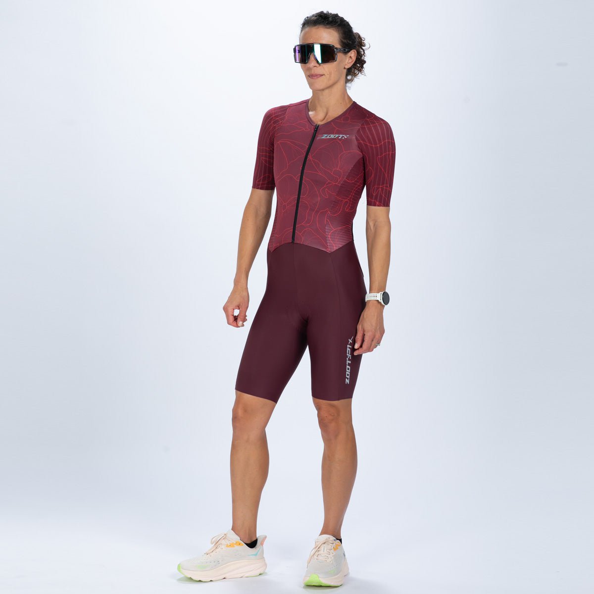 Zoot Sports TRI RACESUITS Women's Ultra P1x Tri Racesuit - Burgundy